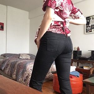 Low-Rise Bootcut Jeans